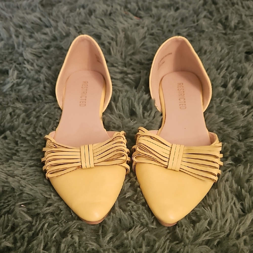 Restricted Mustard Yellow Women's Flats